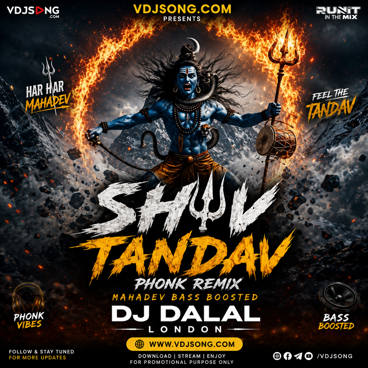Shiv Tandav Phonk Remix Mahadev Bass Boosted DJ Dalal London